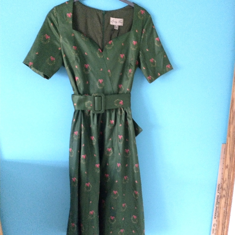 Lindy Bop satin holiday dress